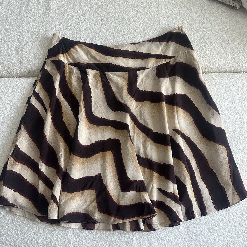 Lauren Ralph Lauren 14P silk fully linedโ tropical print flirt skirt
